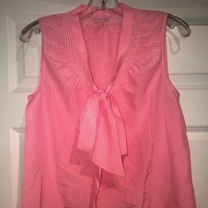 Lily Pulitzer Tie-Front Sleeveless Blouse